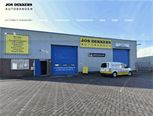 Tablet Screenshot of josdekkersautobanden.nl